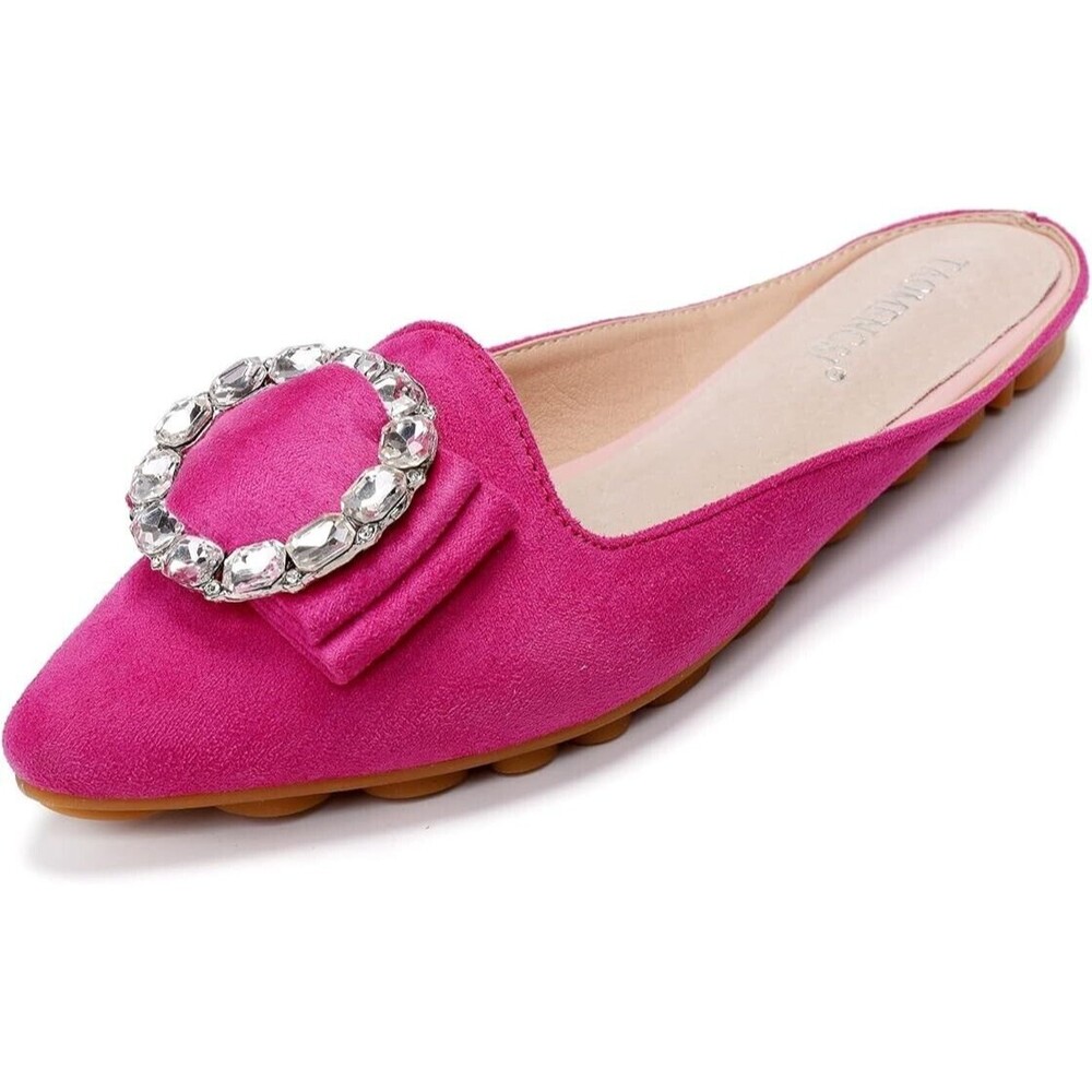 Mules for Women Flats Comfortable Slip on Backless Loafers Closed Toe Slides...